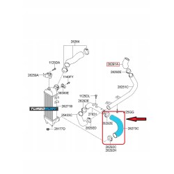 PRZEWÓD RURA TURBO INTERCOOLERA HYUNDAI i30 KIA CEED 1.6 CRDi 282732A653