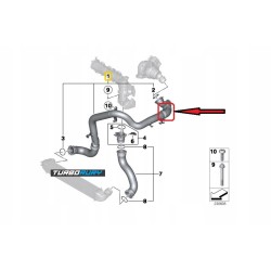 RURA WĄŻ PRZEWÓD TURBO MINI COUNTRYMAN R60 COOPER D 1.6 2.0 11618512206