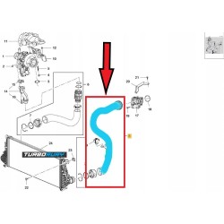 PRZEWÓD RURA WĄŻ TURBO INTERCOOLERA OPEL INSIGNIA B 2.0 CDTi 39098774 39155303 461071664