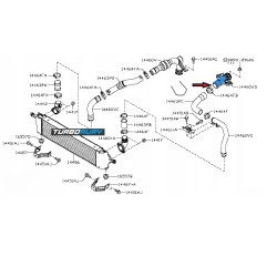 KLAMRA ORING DO RURA WĄŻ TURBO NISSAN NV200 JUKE NV200 1.5 dCi 144601FE0C