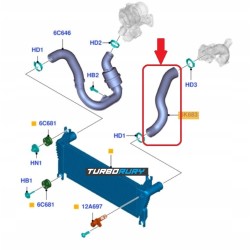 RURA WĄŻ TURBO INTERCOOLERA MAZDA BT-50 II 3.2 MZ-CD UH0113246C AB396K683BF