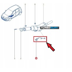 PRZEWÓD CIŚNIENIA SPALIN RENAULT MEGANE III SCENIC III 1.5 dCi 208155568R