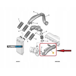 PRZEWÓD RURA WĄŻ FILTRA POWIETRZA PEUGEOT 207 1.6 16V Turbo 1440.A9 1440 A9