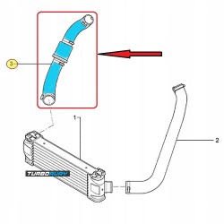 PRZEWÓD RURA WĄŻ TURBO INTERCOOLERA FORD TRANSIT 2.4 TDCi 6C116K683BD