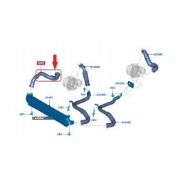 PRZEWÓD RURA TURBO INTERCOOLERA FORD KUGA 2.0 TDCi AV41-6K863-AD 1771614