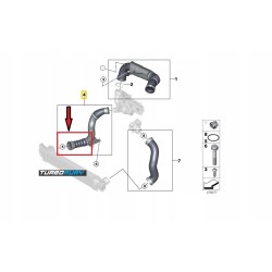 PRZEWÓD RURA WĄŻ TURBO BMW 2 F44 228iX F45 225iX X1 F48 25iX 13718650759 1371-8650759 8650759