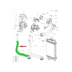 RURA WĄŻ TURBO INTERCOOLERA OPEL MERIVA B 1.3 CDTI 860251 13343761