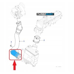 PRZEWÓD RURA TURBO JAGUAR XE X760 XF II X260 SPORTBRAKE 2.0 D GX736N650AF