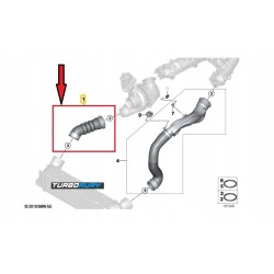PRZEWÓD RURA WĄŻ TURBO INTERCOOLERA BMW X5 E70 X6 E71 30dX 11617807985