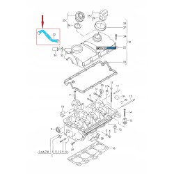 ODMA PRZEWÓD POKRYWY ROZRZĄDU SEAT IBIZA CORDOBA VW POLO 1.4 TDI 045103493D 045 103 493 D