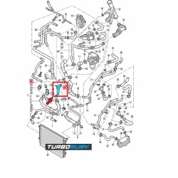 PRZEWÓD RURA WĄŻ KRÓCIEC WODY AUDI A3 VW GOLF VII 2.0 TDI 5Q0121619D 5Q0 121 619 D