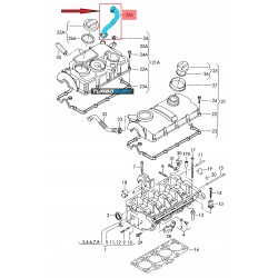 RURA WĄŻ ODMY AUDI A3 SEAT ALTEA LEON TOLEDO III 1.9 2.0 TDI 03G103493D