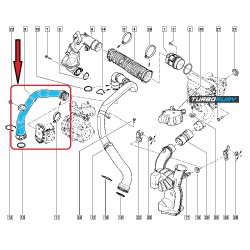 PRZEWÓD RURA WĄŻ TURBO INTERCOOLERA RENAULT MEGANE III 2.0 dCi 8200796570