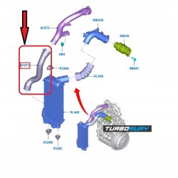 PRZEWÓD WĄŻ TURBO INTERCOOLER FORD FOCUS III KUGA II C-MAX 1.5 TDCi 2015467