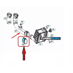 PRZEWÓD RURA WĄŻ TURBO MERCEDES C W205 E W213 200 CDI 220 CDI A6510905337 6510905337