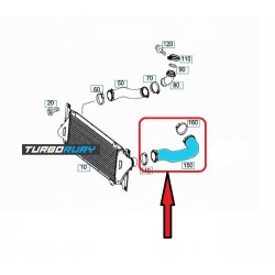 PRZEWÓD RURA TURBO INTERCOOLERA MERCEDES SPRINTER 411CDI 416 CDI 9095280000 A9095280000