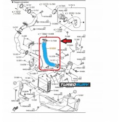 RURA WĄŻ TURBO PRZEWÓD INTERCOOLERA MAZDA CX-7 2.2 MZR-CD R2AX13222 R2AX-13-222