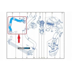 PRZEWÓD RURA WĄŻ TURBO INTERCOOLERA RENAULT LAGUNA III 2.0 dCi 8200551943