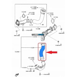 PRZEWÓD RURA WĄŻ TURBO INTERCOOLERA MAZDA CX-5 2.2 D SHY11322X SHY1-13-22X SH0113240B SH0113240D SH0113240E SH0113240F