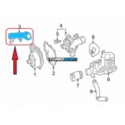 PRZEWÓD WODY POMPY WODY RURA KRÓCIEC MERCEDES-BENZ SPRINTER 6512000151 A6512000151