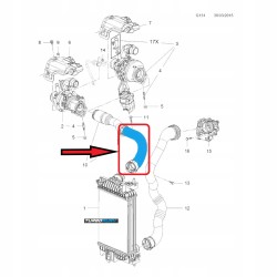 PRZEWÓD RURA WĄŻ TURBO INTERCOOLERA OPEL MERIVA B 1.6 CDTi 861056 13499977 860498 13360915
