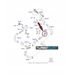 PRZEWÓD RURA WĄŻ TURBO INTERCOOLERA LAND ROVER DISCOVERY V 3.0 D LR109964 FK629F788DD LR062031 FK629F788DC