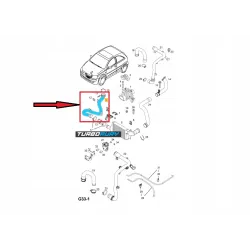 PRZEWÓD RURA WĄŻ TURBO INTERCOOLERA OPEL COMBO CORSA C 1.3 1.7CDTI 13101639 5860809