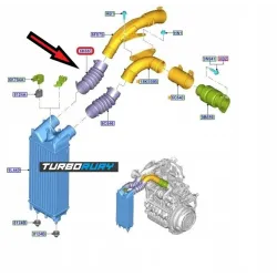 PRZEWÓD RURA TURBO INTERCOOLERA FORD TOURNEO TRANSIT 1.5 TDCi JT766F073BA 2380441