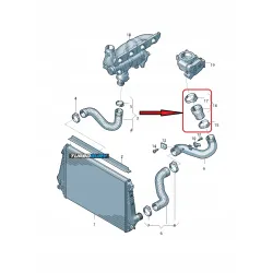 PRZEWÓD RURA WĄŻ TURBO INTERCOOLERA VW AMAROK 2.0 TSI TDI BiTDI 2H0145709 2H0 1457 09