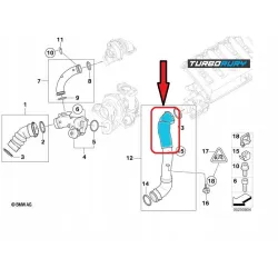 PRZEWÓD RURA WĄŻ TURBO INTERCOOLERA BMW 5 E60 E61 525 d 530 d 11617799401 11617799402 11617791664 11617797697 11617796294