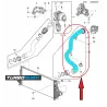 PRZEWÓD RURA WĄŻ TURBO INTERCOOLERA OPEL INSIGNIA B 1.6 CDTI 39155302 39082934