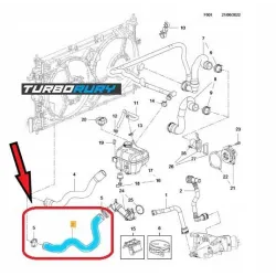 PRZEWÓD WODNY RURA UKŁADU CHŁODZENIA OPEL INSIGNIA A (G09) 2.0 CDTI 1337896 13220133