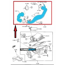 PRZEWÓD RURA WĄŻ TURBO INTERCOOLERA MAZDA 6 2.0 D RF7J13221 RF8G13230 152810