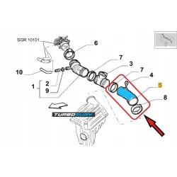 PRZEWÓD RURA WĄŻ FILTRA POWIETRZA ALFA ROMEO 145 146 1.4 16V TS 60625695 60652005