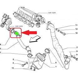 RURA WĄŻ TURBO INTERCOOLERA FIAT STILO 1.9 JTD 51718041