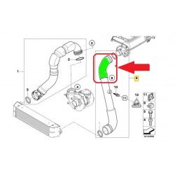 RURA WĄŻ INTERCOOLERA BMW 5 E60 E61 11617799400