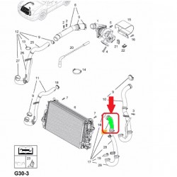 RURA WĄŻ INTERCOOLERA OPEL VECTRA C 2.0 2.2 DTI 5835820