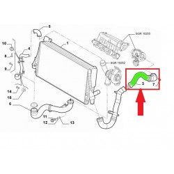 PRZEWÓD INTERCOOLERA FIAT CROMA 1.9 JTD 51790613