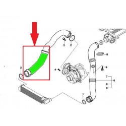 RURA INTERCOOLER BMW 3 E46 318 d 320d 1161-7786865