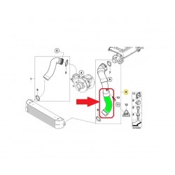 PRZEWÓD TURBO INTERCOOLERA BMW E87 11617792316, 11617797701, 11617798439, 11614722965, 11617810308