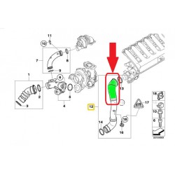 RURA WĄŻ INTERCOOLERA BMW 5 E60 E61 11617799402