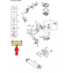 PRZEWÓD TURBO INTERCOOLERA CHEVROLET CAPTIVA 2.0D 96628976, 95962323, 4805397