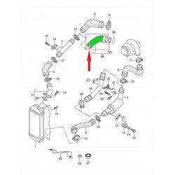 RURA INTERCOOLERA SEAT SKODA VW 1.4 TDI 6Q0145838M