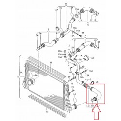 RURA WĄŻ TURBO INTERCOOLERA VW CADDY TOURAN 1,9TDI 3C0145832M