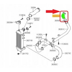 RURA WĄŻ TURBO INTERCOOLERA KIA CEED 1.6 CRDi 282522A601