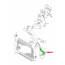 RURA INTERCOOLER VW GOLF PASSAT 1.4 TSI 1K0145832F