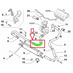 RURA INTERCOOLERA FIAT DOBLO 1.6 2.0 D 51984104